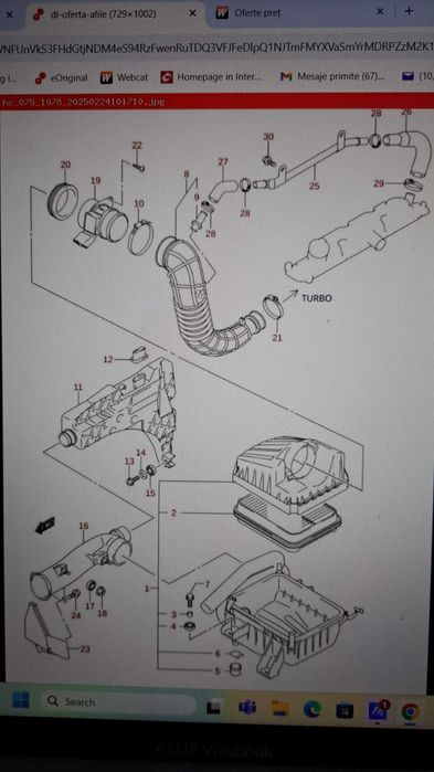 Chiuloasă Suzuki grand Vitara 2.0 dizel din 2001