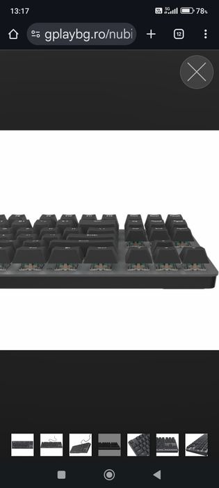Tastatura mecanica nubi nx87 noua black