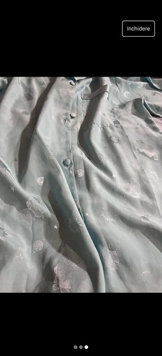 Pijama satinata baby blue