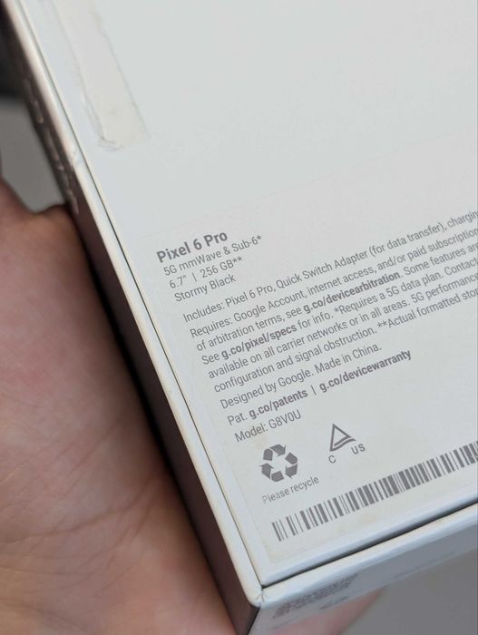 Google Pixel 6 Pro (256GB) Obsidian Black