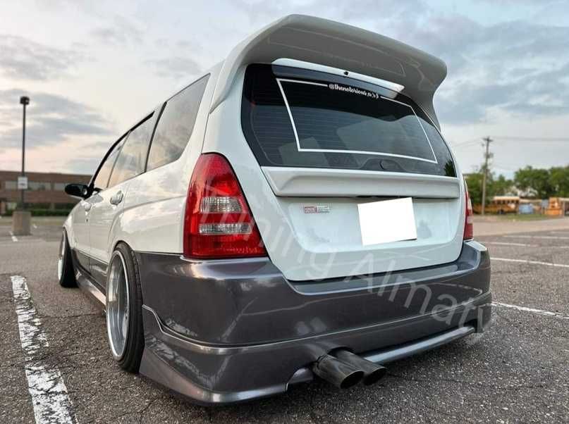 Губа на задний бампер Subaru Forester SG