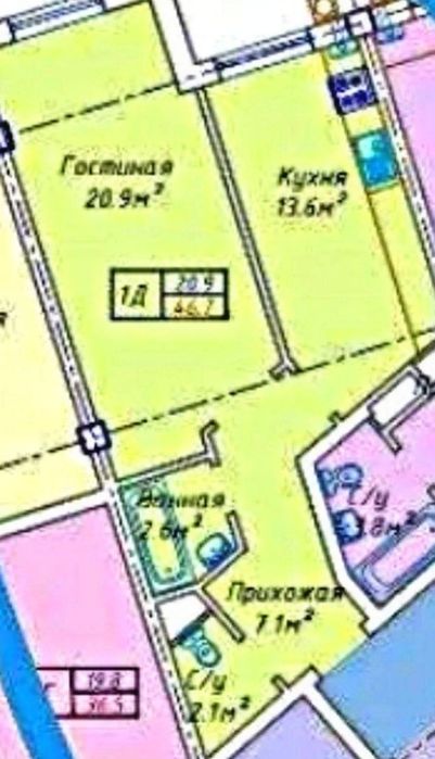 СРОЧНО Продаётся 1комн. 47m2 Новостройка Янги Узбекистан, КАДАСТР ЕСТЬ