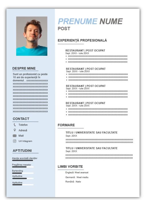 Realizez CV PROFESIONAL de la 15.99