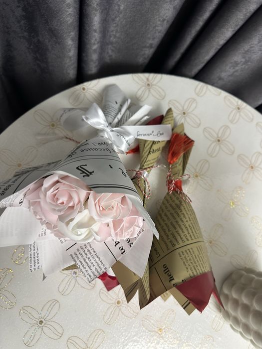 Buchet trandafiri sapun