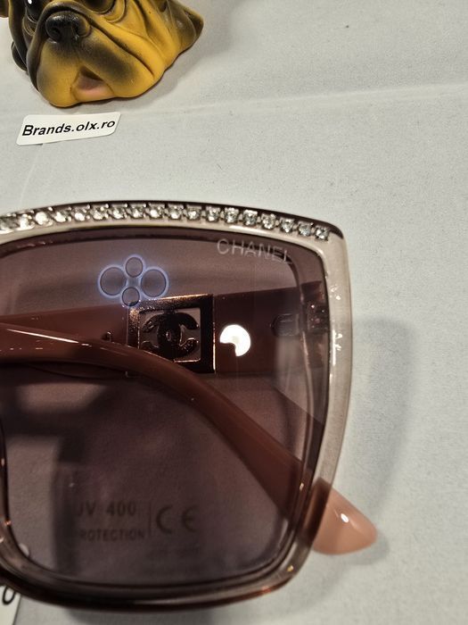 Ochelari de soare Coco Chanel, roz, 8714A, made in Italy