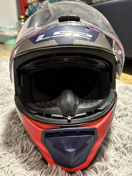 Casca moto LS2 FF390 Breaker evo beta matt red blue