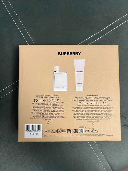 Burberry Her set parfum 50 ml + loțiune 75 ml nou