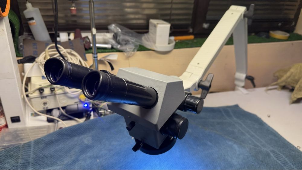 Работен стереомикроскоп зъботехника бижутерия