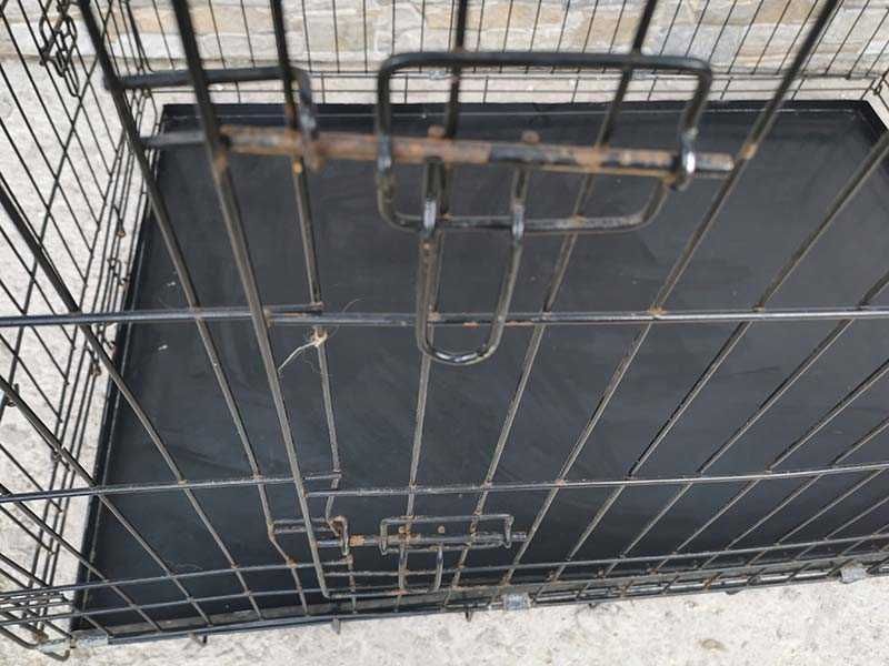 голяма метална клетка за куче 106x70x76см за транспорт и стационар