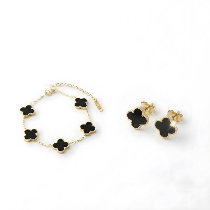 Златен комплект бижута Van Cleef