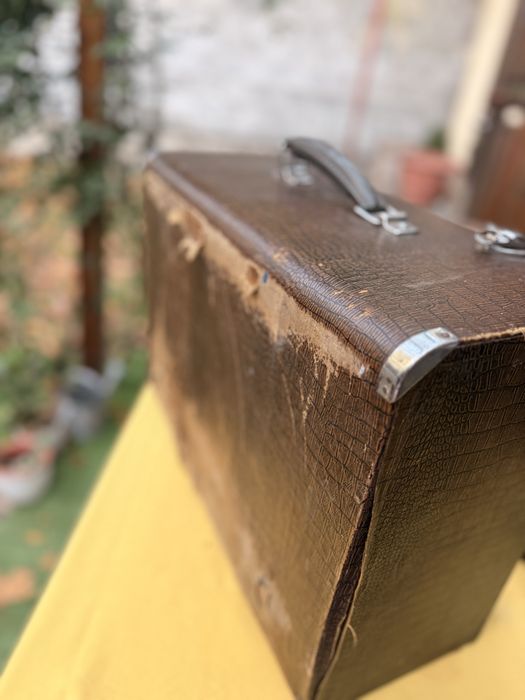 Masina de cusut manuala SINGER 99K, circa 1936, cu valiza – vintage