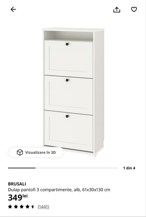 Pantofar Brusali IKEA