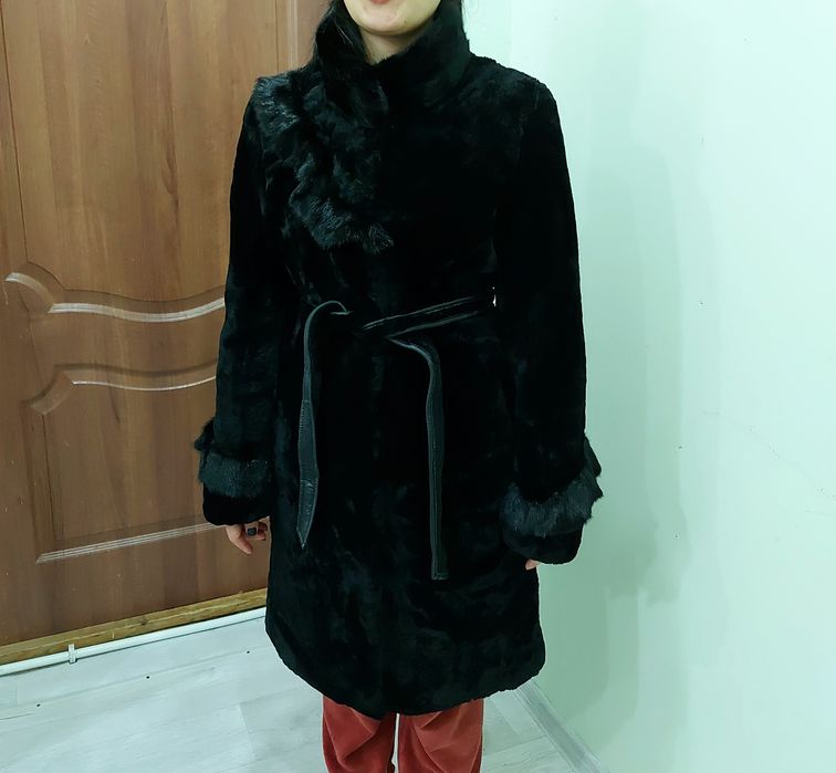 Натуральный мутон шуба