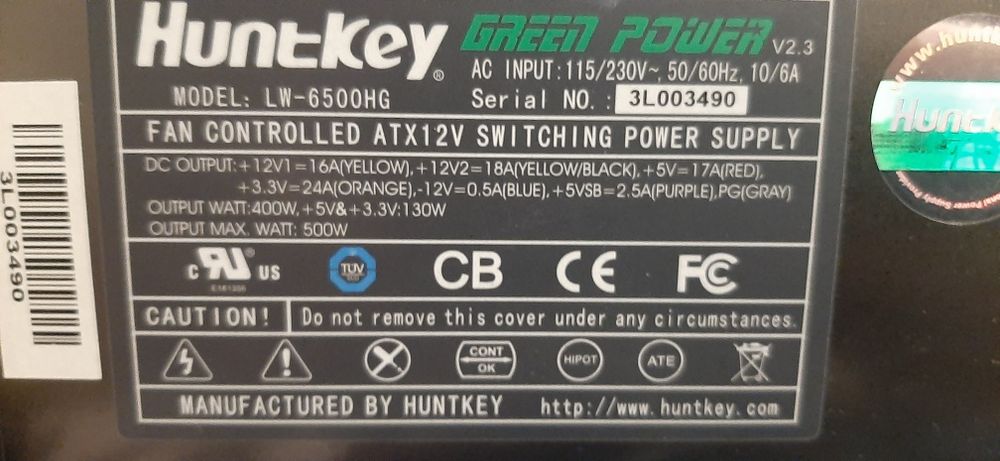 Huntkey LW6500HG 500w