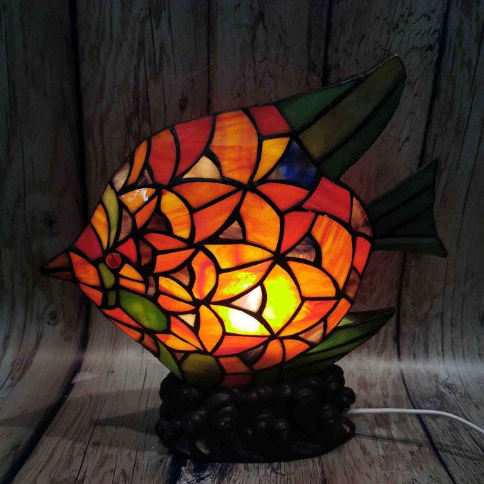 Настолна лампа Тифани "Риба"