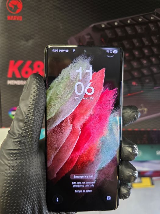 S21 Ultra 256Gb black 12gb Ram, impecabil