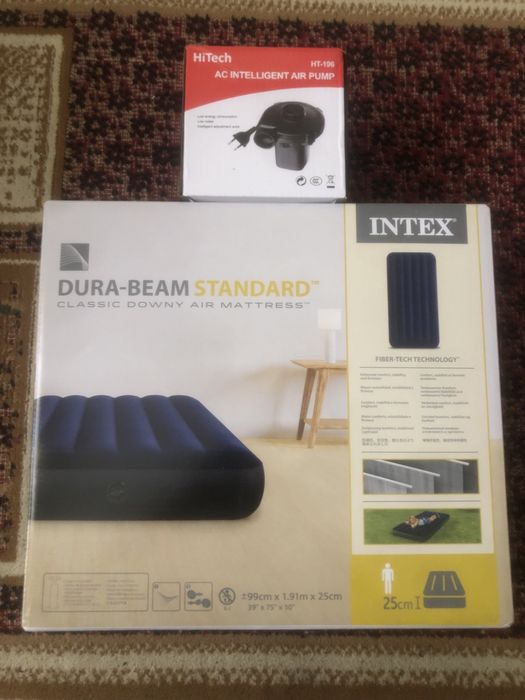 Матрас Victor vc-196, 191x99x25 см, насос внешний электрический