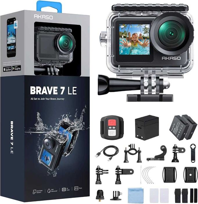 AKASO Brave 7 LE - Екшън камера НОВА