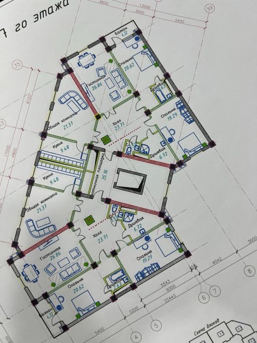 Кушбеги, 4/7/9, новостройка, с ремонтом, 130м2