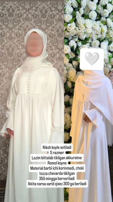 Nikah dres oq rangda nikoh koylak
