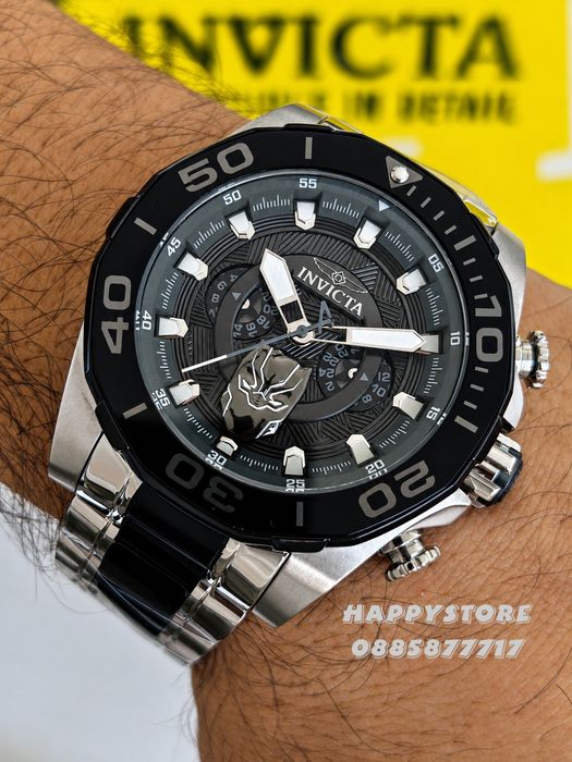INVICTA Marvel Black Panther Limited edition 48 mm, Инвикта нов мъжки часовник