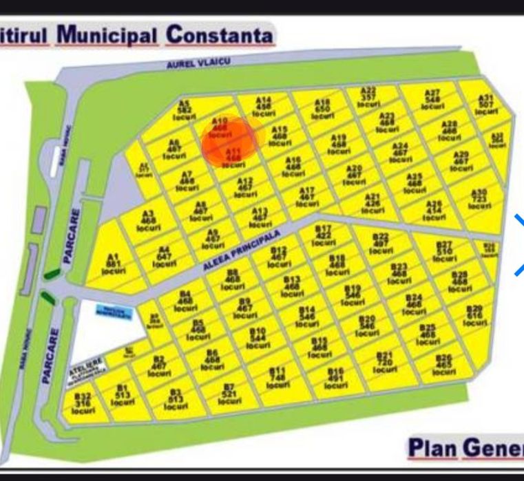 Vând/cedez concesiune loc de veci nou in cimitirul Municipal din Const