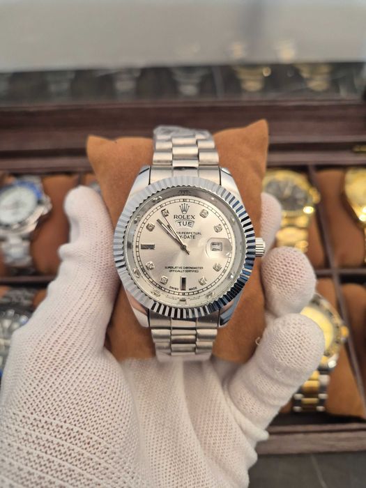 Ceas DayDate Silver/Gold - 41mm