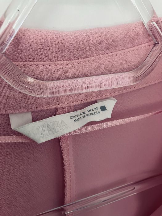 Дамска риза Zara в розов цвят