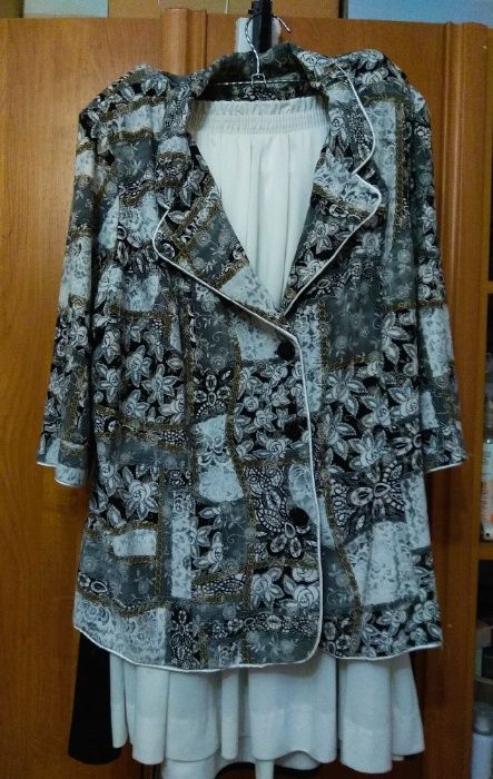 Блузка с юбкой рр 56-58