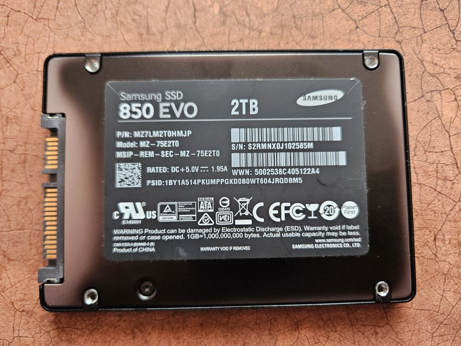 SSD Samsung 850 EVO 2TB SATA3