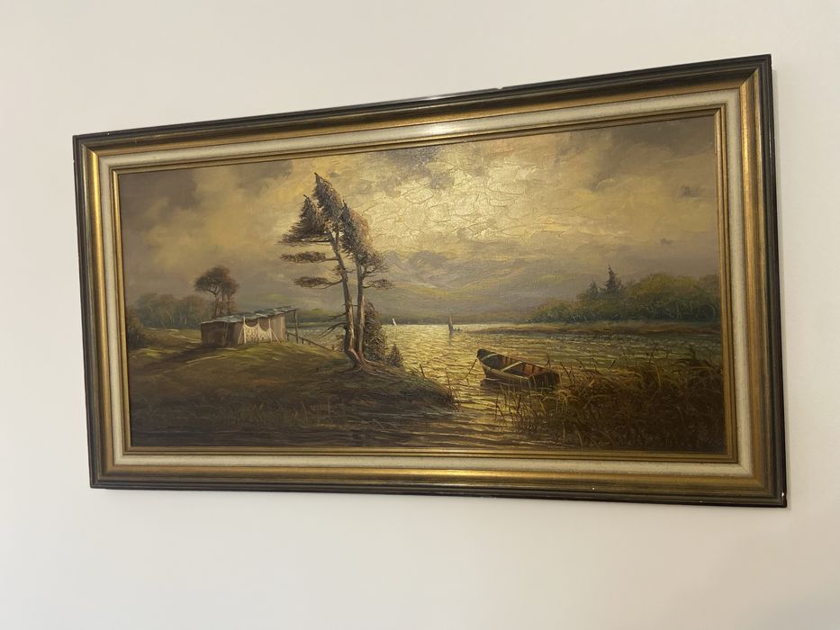 Tablou , ulei pe pânză , dimensiuni 65/115 cm