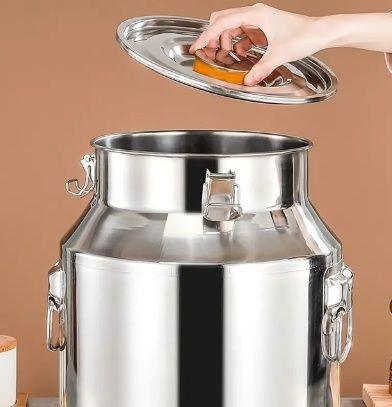 Голям  неръждаем херметичен съд ,гюм,казан