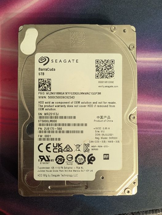 HDD 2,5' Seagate 5tb