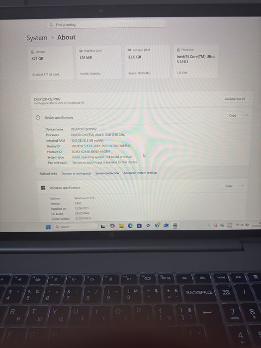 HP Proobok 16 inch 460 notebook pc чисто нов!!!