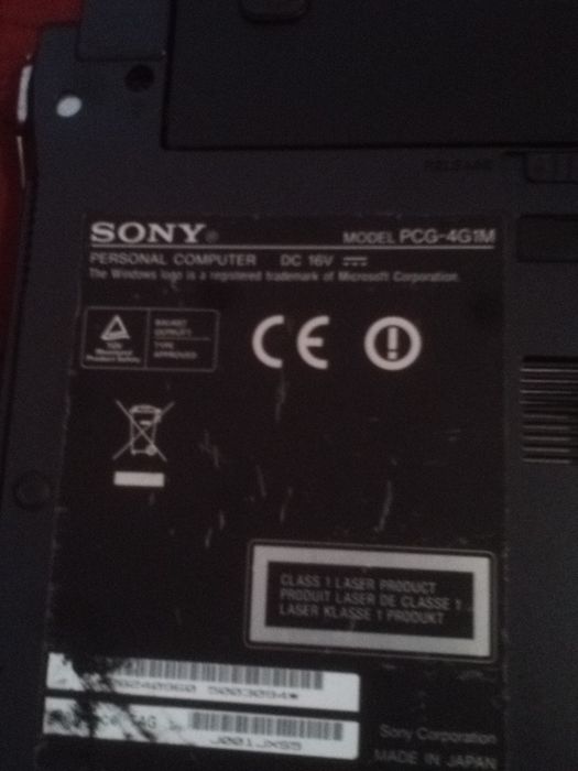 Laptop Sony pcg 4g1m