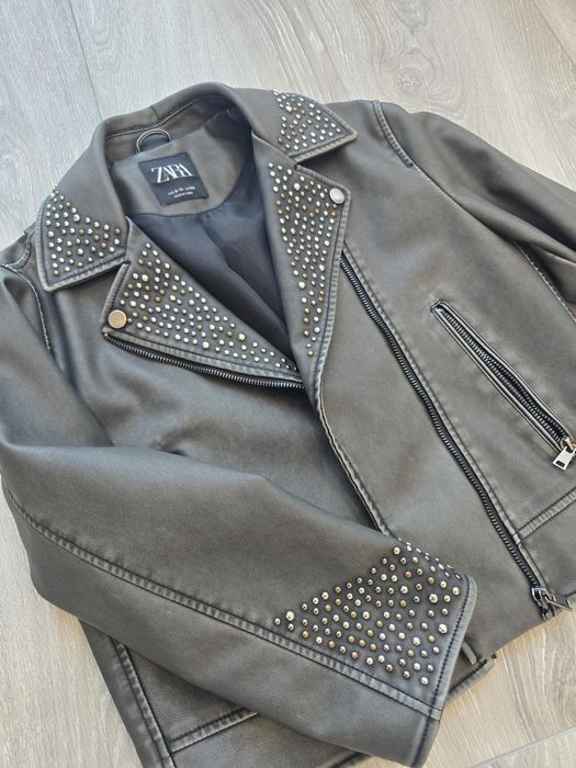 Кожено яке за момиче Zara