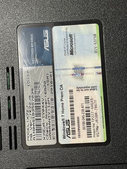 Vând Laptop asus , trebuie schimbata placa video