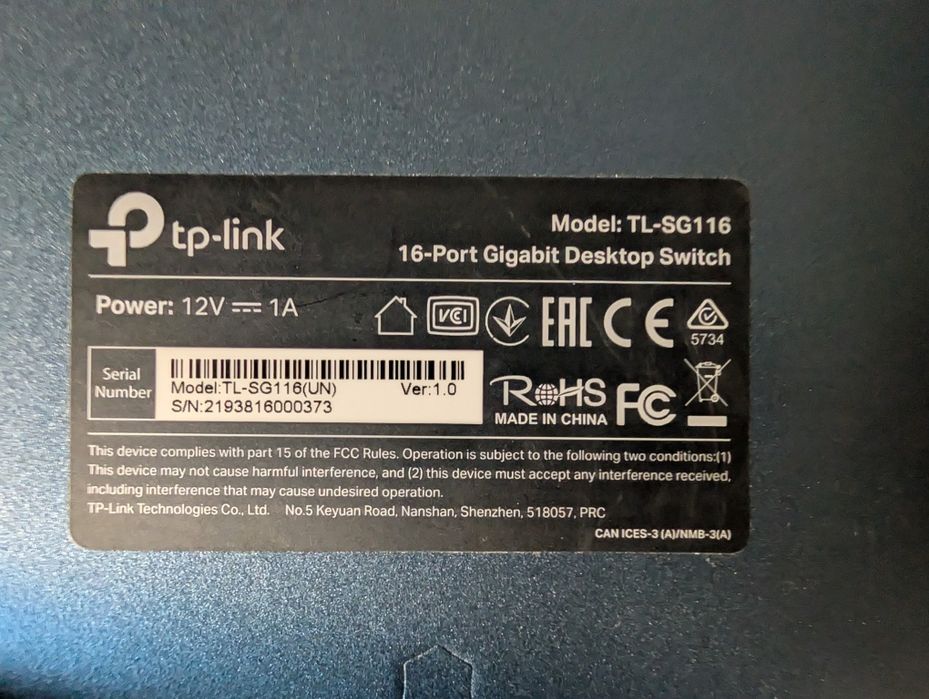 switch tp-link 16 porturi gigabit