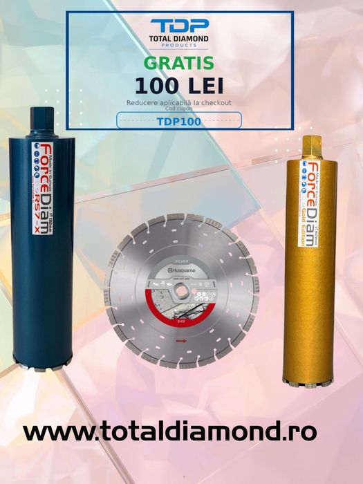 Cupon 100 Lei Gratis la prima Comanda ! Total Diamond Products  SRL