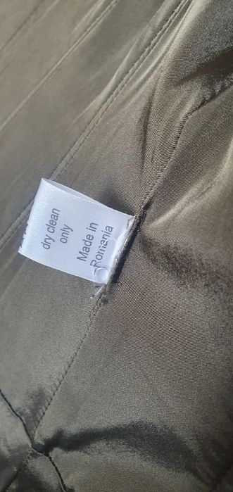 Palton kaki designer Cristina Cernei