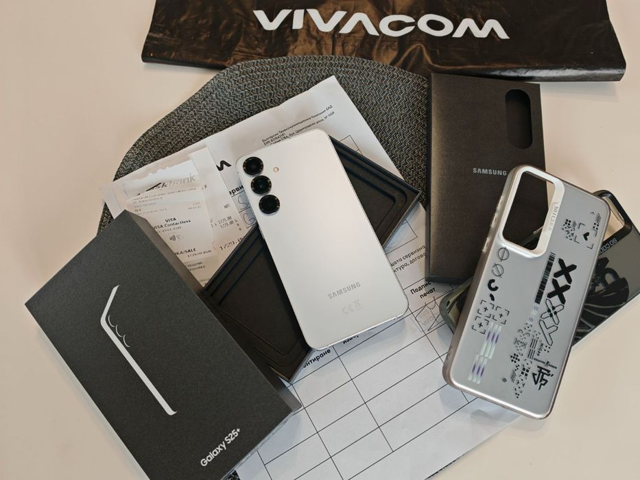 Samsung galaxy s25 Plus 256 GB icy Blue като НОВ