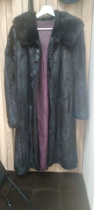 Шуба норковая чёрная