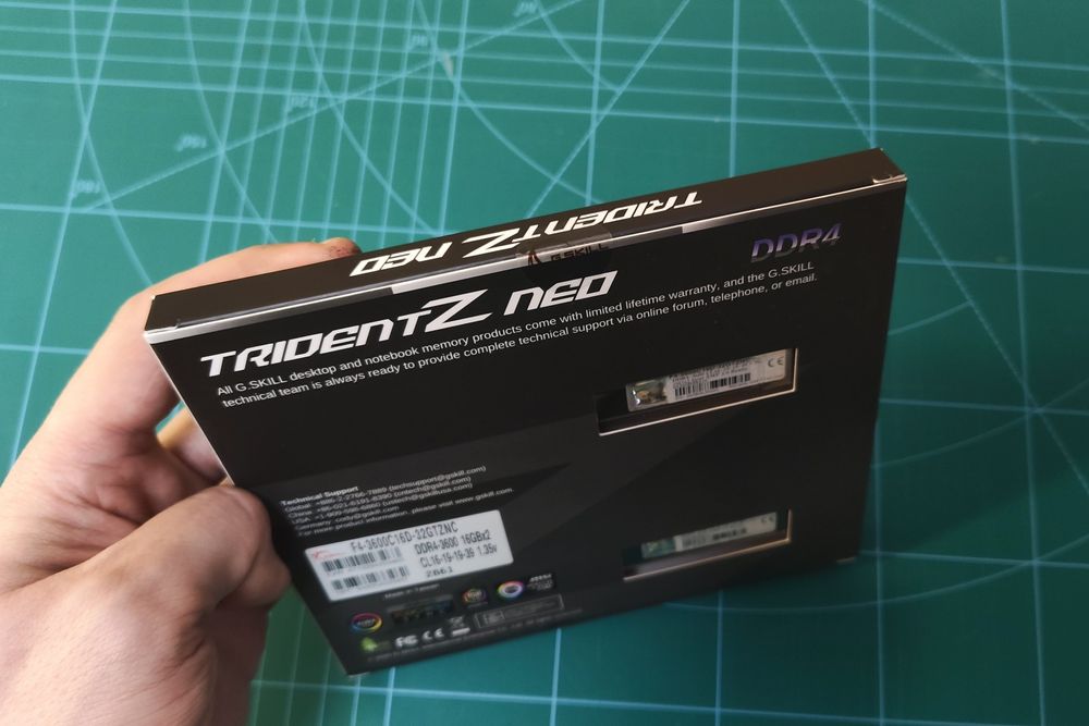 Продавам: РАМ кит G.SKILL Trident Z Neo 32GB (2x16GB) DDR4 3600MHz CL16