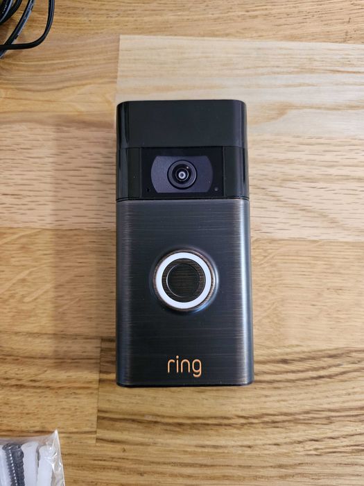 Sonerie video Ring (Gen 2) - 1080p, Wi-Fi, baterie + cablu 8m