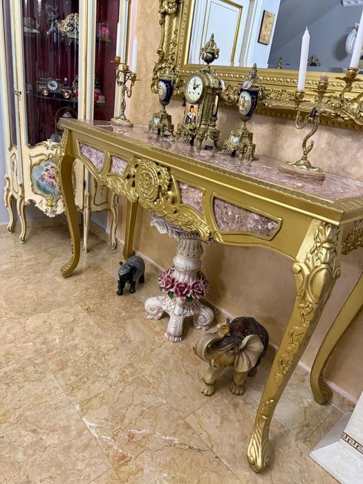 Consola cu oglinda / vitrina / masa stil baroc venetian