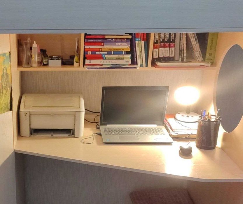 Кровать-чердак с рабочим местом