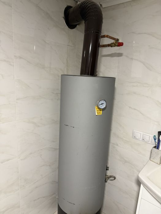Vând boiler / puffer pe lemne – 120 L – funcțional
