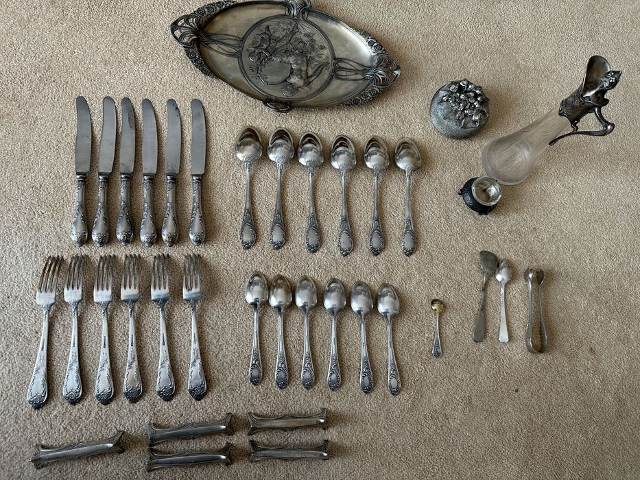 Set tacamuri argintate