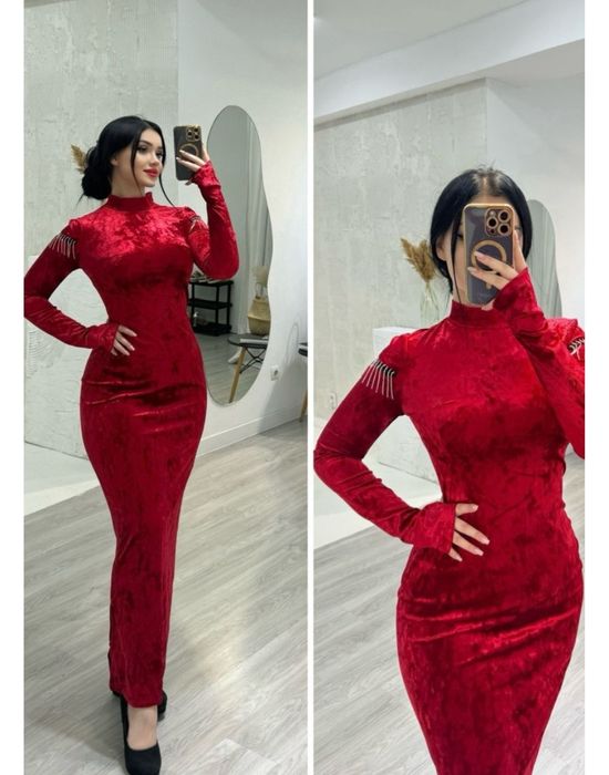 Платье красное вечернее красивое