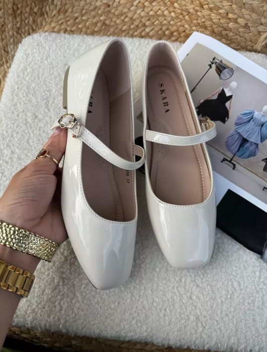 Балетки белые рр 38